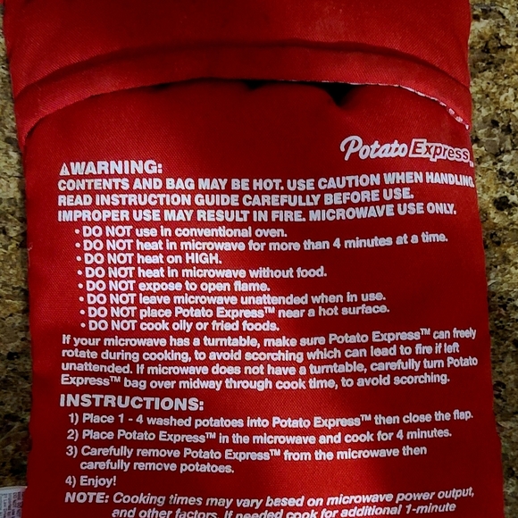 Potato Express in like new condition. You can cook Perfect&Fast Potatoes in mins - Picture 3 of 9